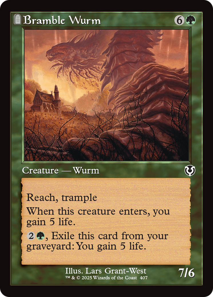 Bramble Wurm (Retro Frame) [Innistrad Remastered] | Exor Games Bridgewater