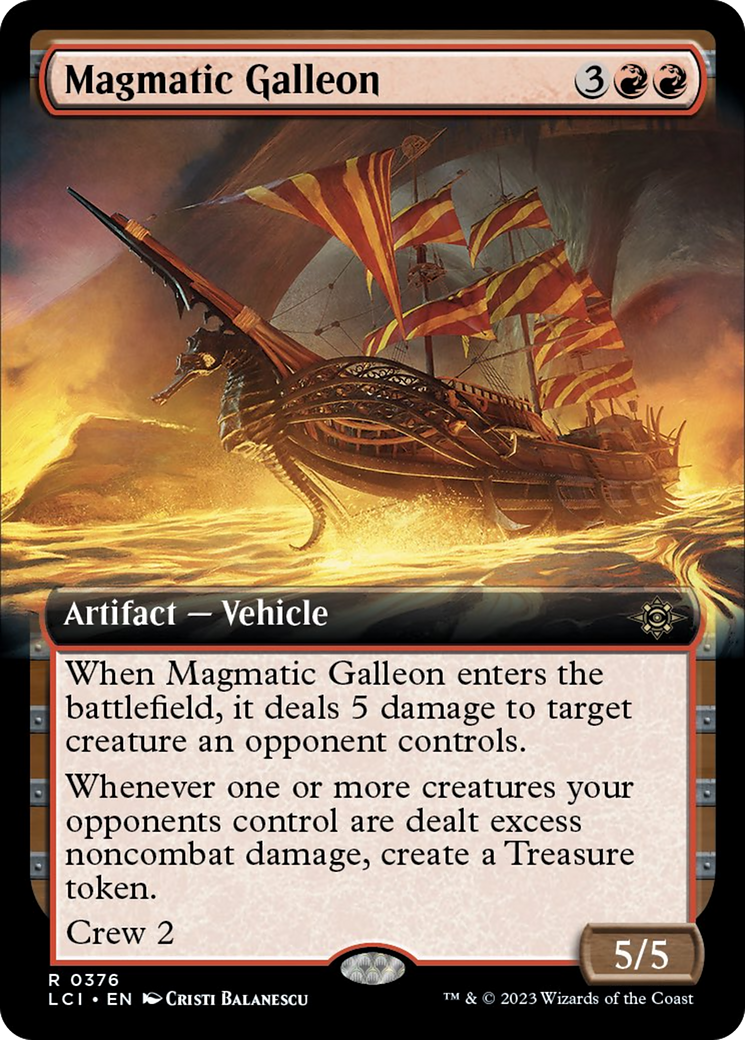 Magmatic Galleon (Extended Art) [The Lost Caverns of Ixalan] | Exor Games Bridgewater