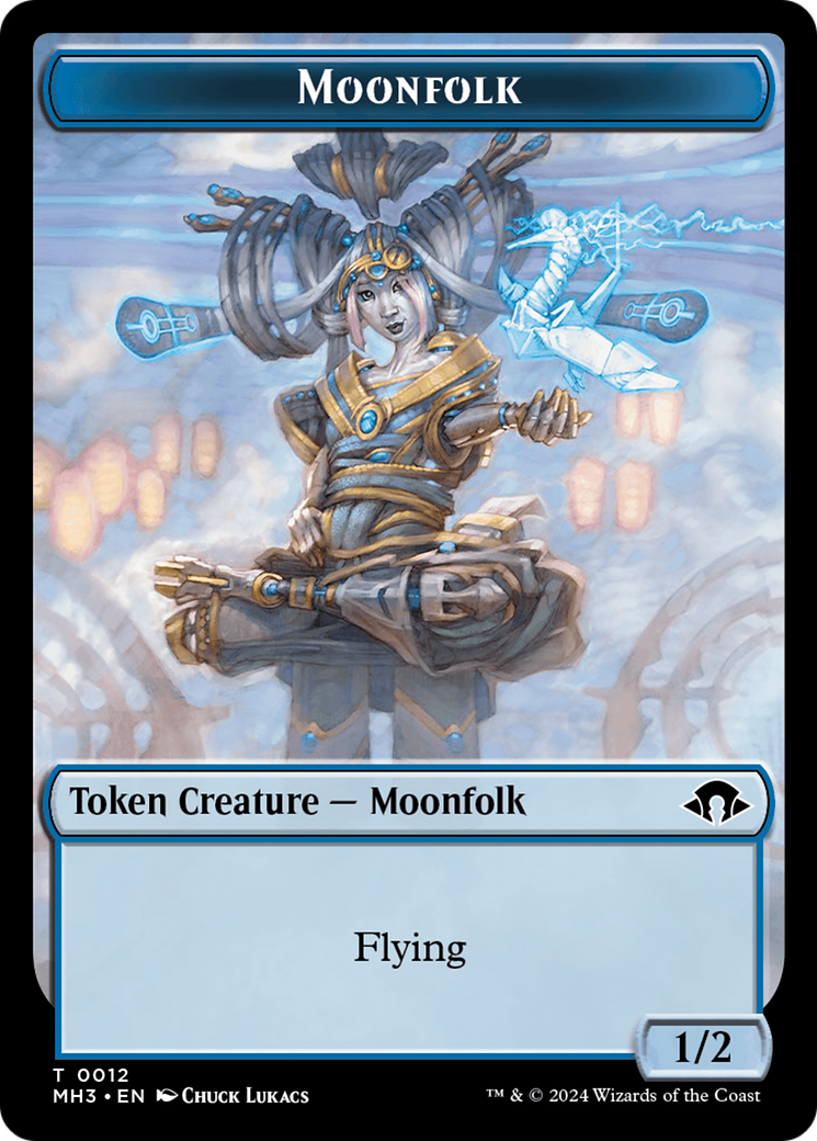 Moonfolk Token [Modern Horizons 3 Tokens] | Exor Games Bridgewater