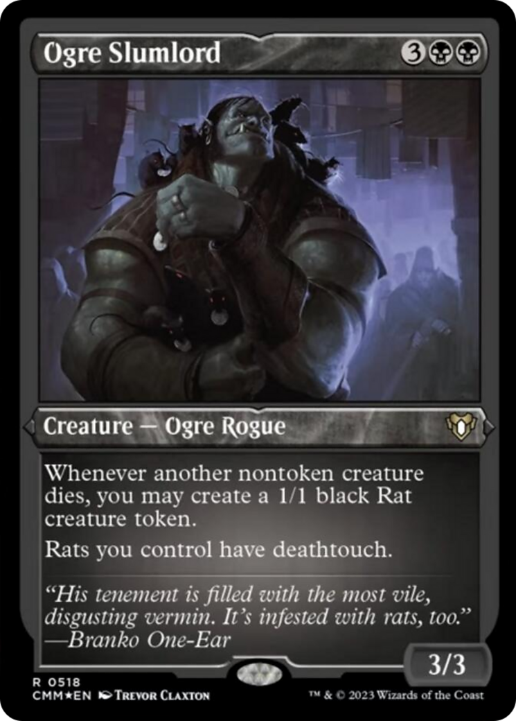 Ogre Slumlord (Foil Etched) [Commander Masters] | Exor Games Bridgewater