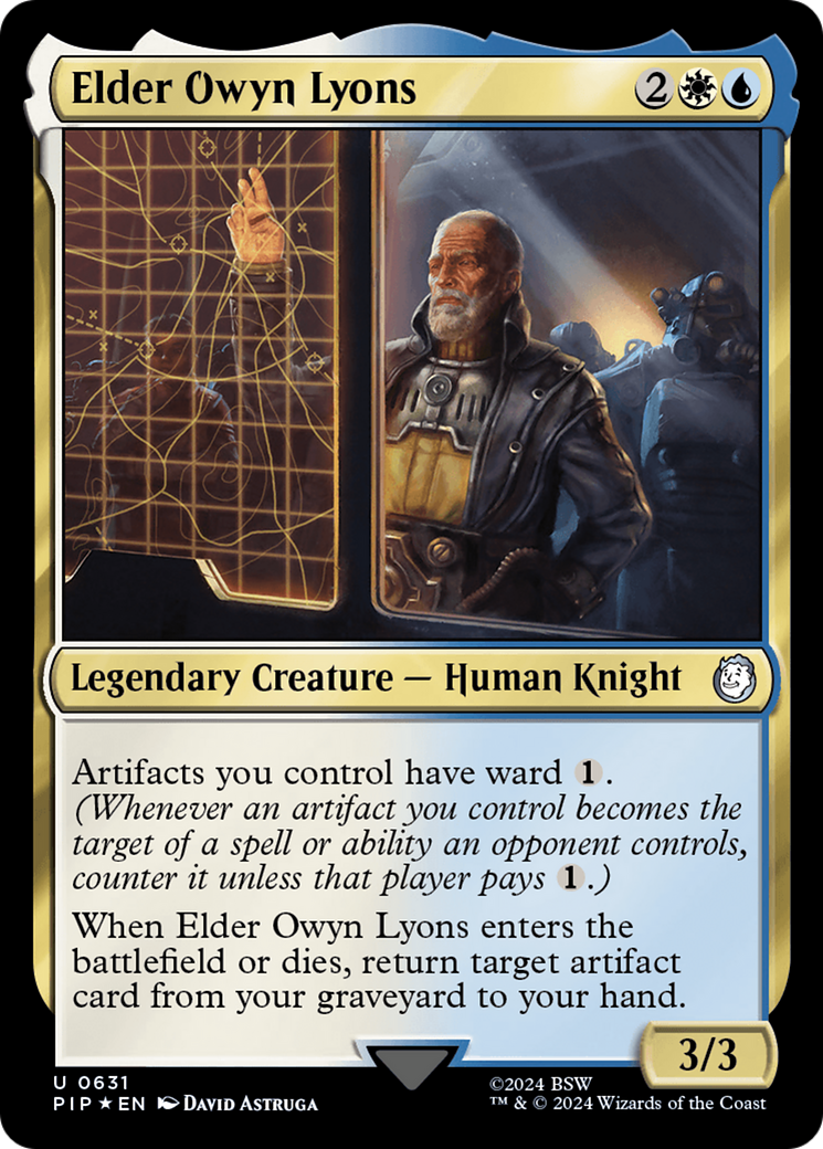 Elder Owyn Lyons (Surge Foil) [Fallout] | Exor Games Bridgewater