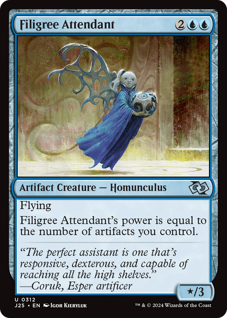 Filigree Attendant [Foundations Jumpstart] | Exor Games Bridgewater