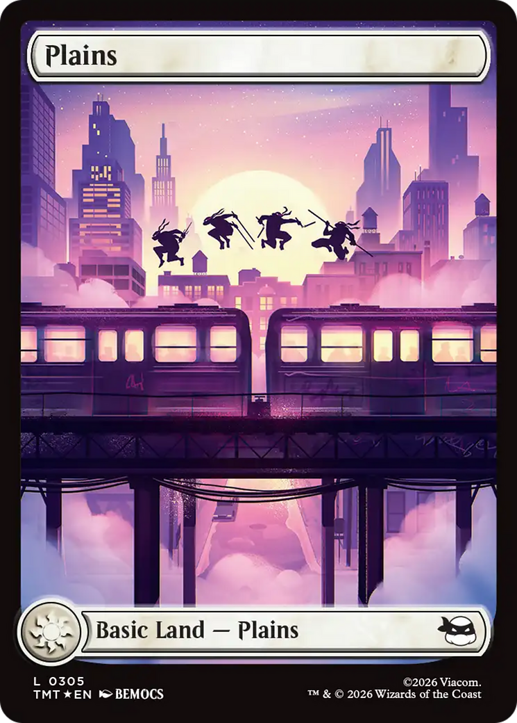 Plains (0305) (Surge Foil) [Teenage Mutant Ninja Turtles] | Exor Games Bridgewater