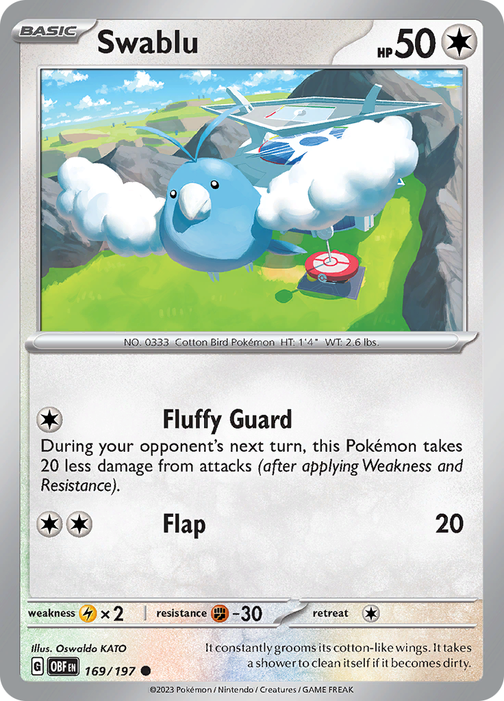 Swablu (169/197) [Scarlet & Violet: Obsidian Flames] | Exor Games Bridgewater