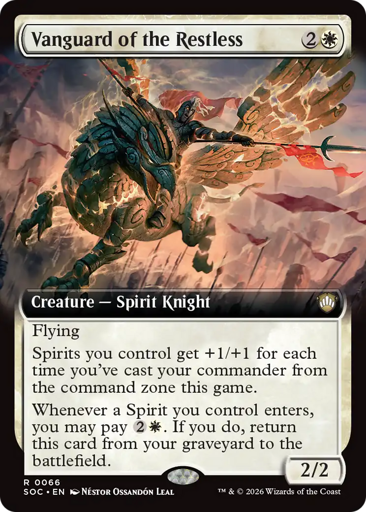 Vanguard of the Restless (Extended Art) [Secrets of Strixhaven Commander] | Exor Games Bridgewater