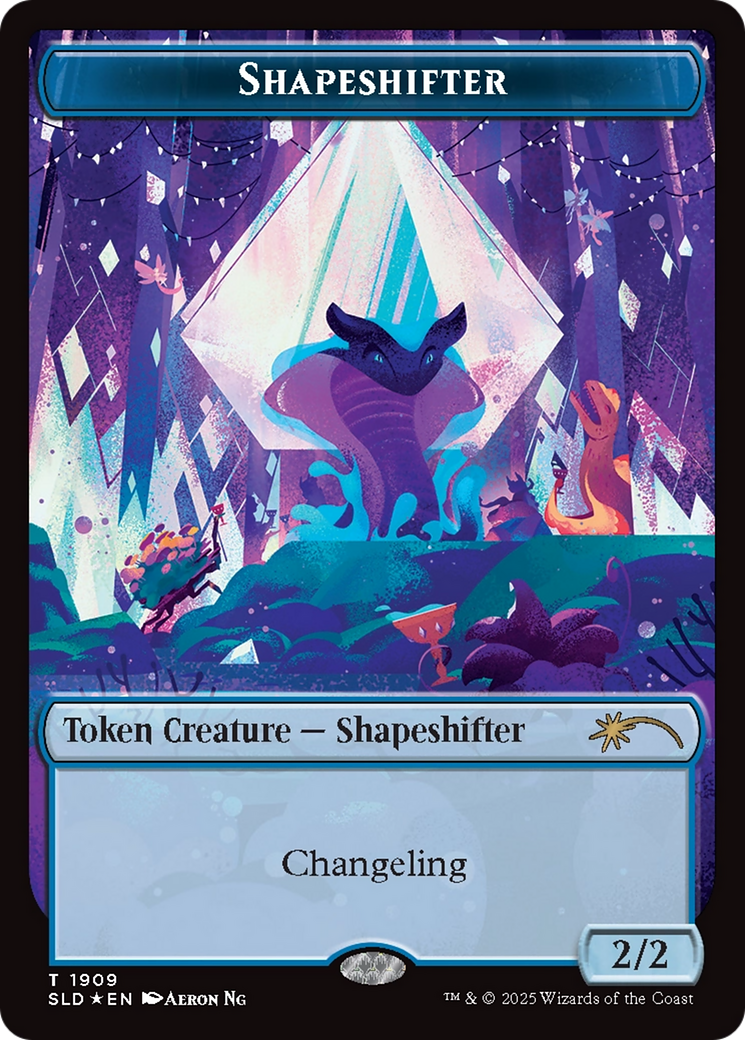 Shapeshifter Token (1909) (Double Rainbow Foil) [Secret Lair Drop Series] | Exor Games Bridgewater