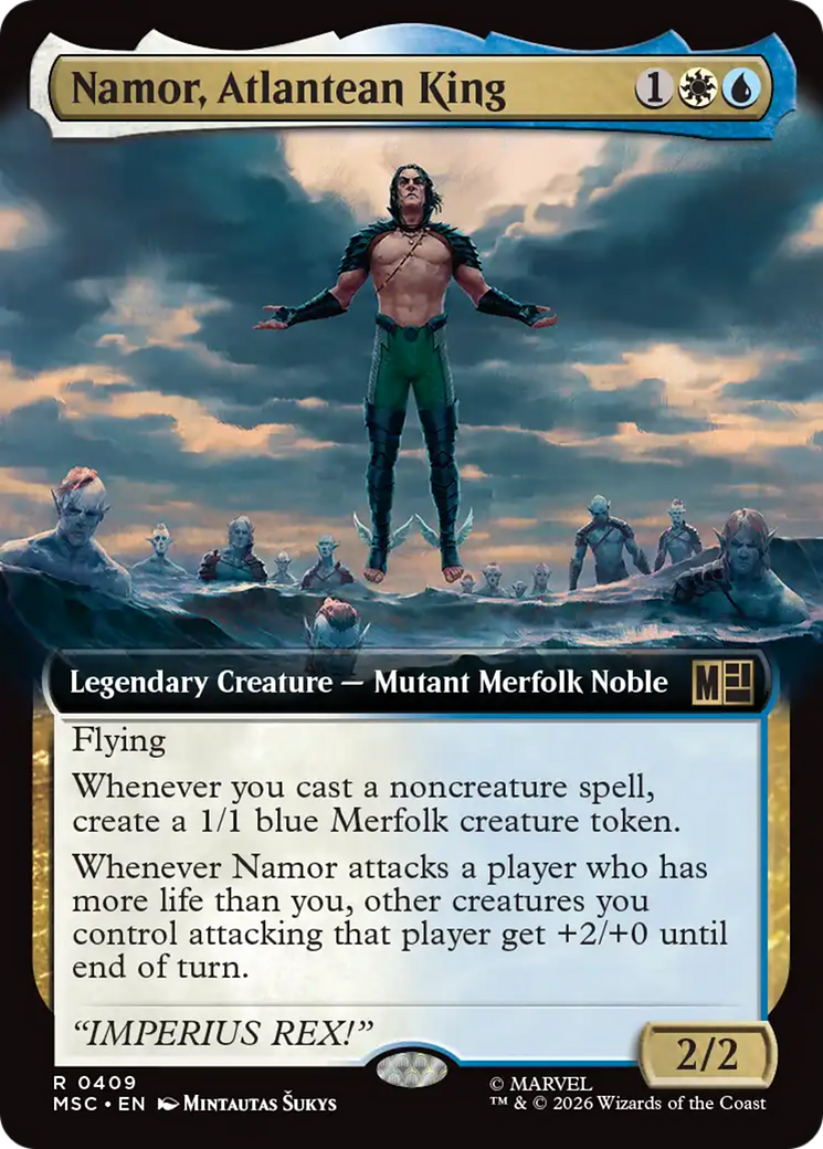 Namor, Atlantean King (Extended Art) [Marvel Super Heroes Commander] | Exor Games Bridgewater