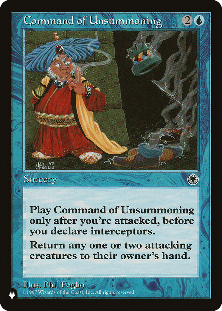 Command of Unsummoning [The List Reprints] | Exor Games Bridgewater