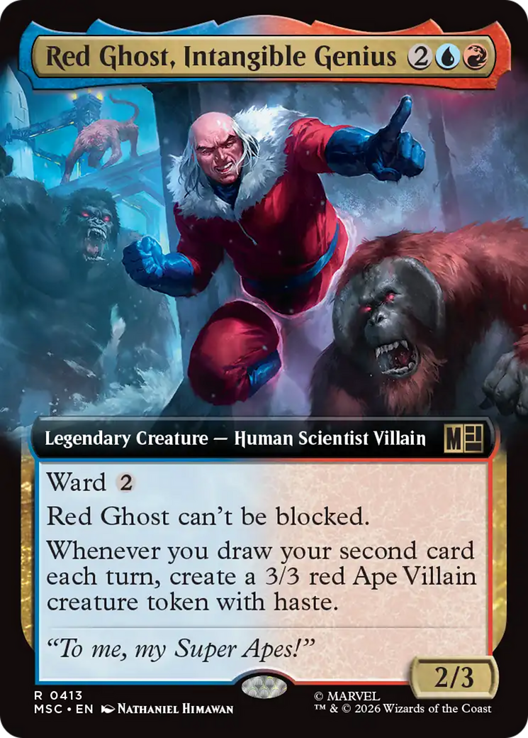Red Ghost, Intangible Genius (Extended Art) [Marvel Super Heroes Commander] | Exor Games Bridgewater