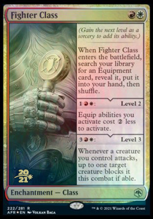 Fighter Class [Dungeons & Dragons: Adventures in the Forgotten Realms Prerelease Promos] | Exor Games Bridgewater