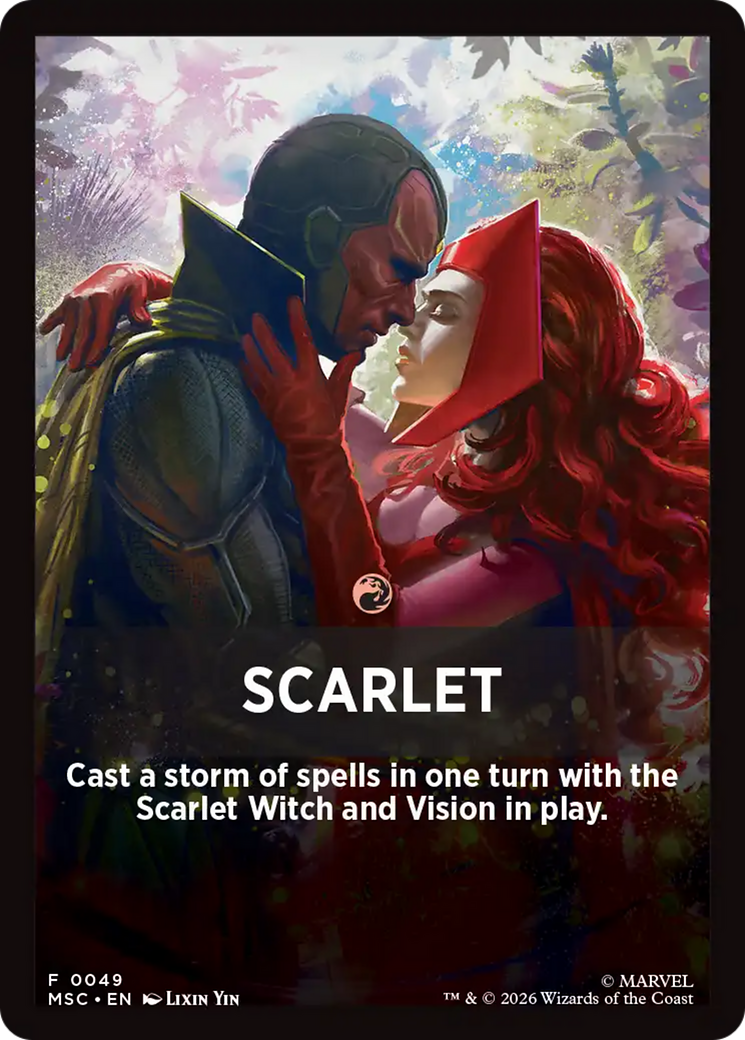 Scarlet Theme Card [Marvel Super Heroes Commander] | Exor Games Bridgewater