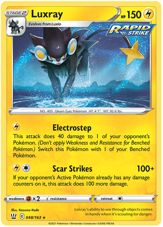 Luxray (048/163) [Sword & Shield: Battle Styles] | Exor Games Bridgewater