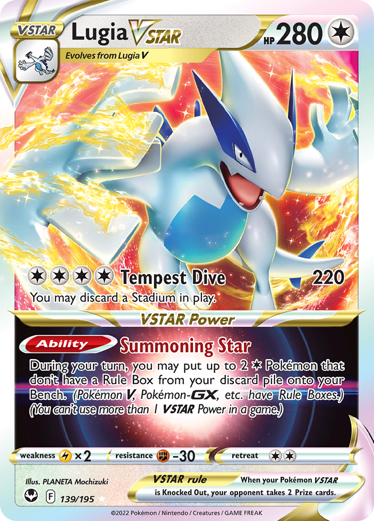 Lugia VSTAR (139/195) (Jumbo Card) [Sword & Shield: Silver Tempest] | Exor Games Bridgewater