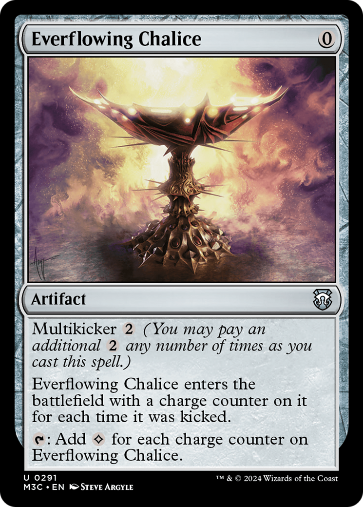 Everflowing Chalice (Ripple Foil) [Modern Horizons 3 Commander] | Exor Games Bridgewater