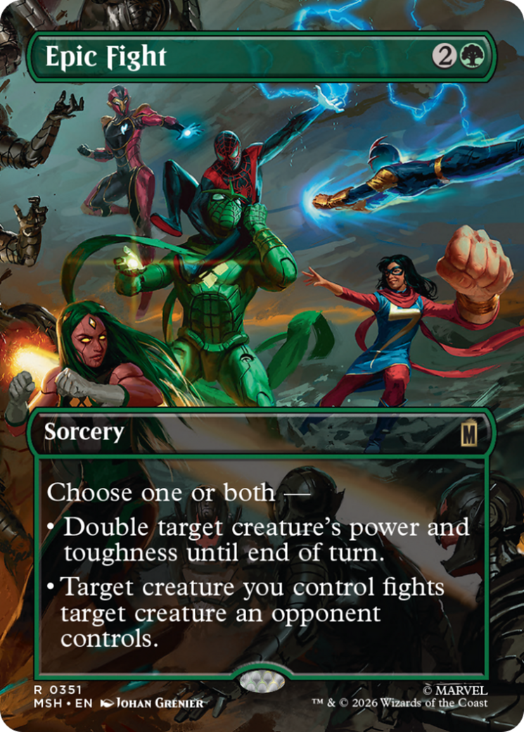 Epic Fight (Borderless) [Marvel Super Heroes] | Exor Games Bridgewater