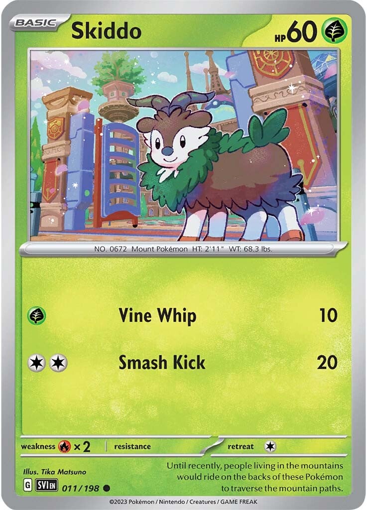 Skiddo (011/198) [Scarlet & Violet: Base Set] | Exor Games Bridgewater