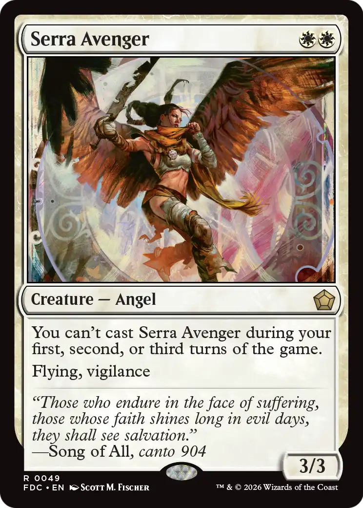 Serra Avenger [Foundations Commander] | Exor Games Bridgewater