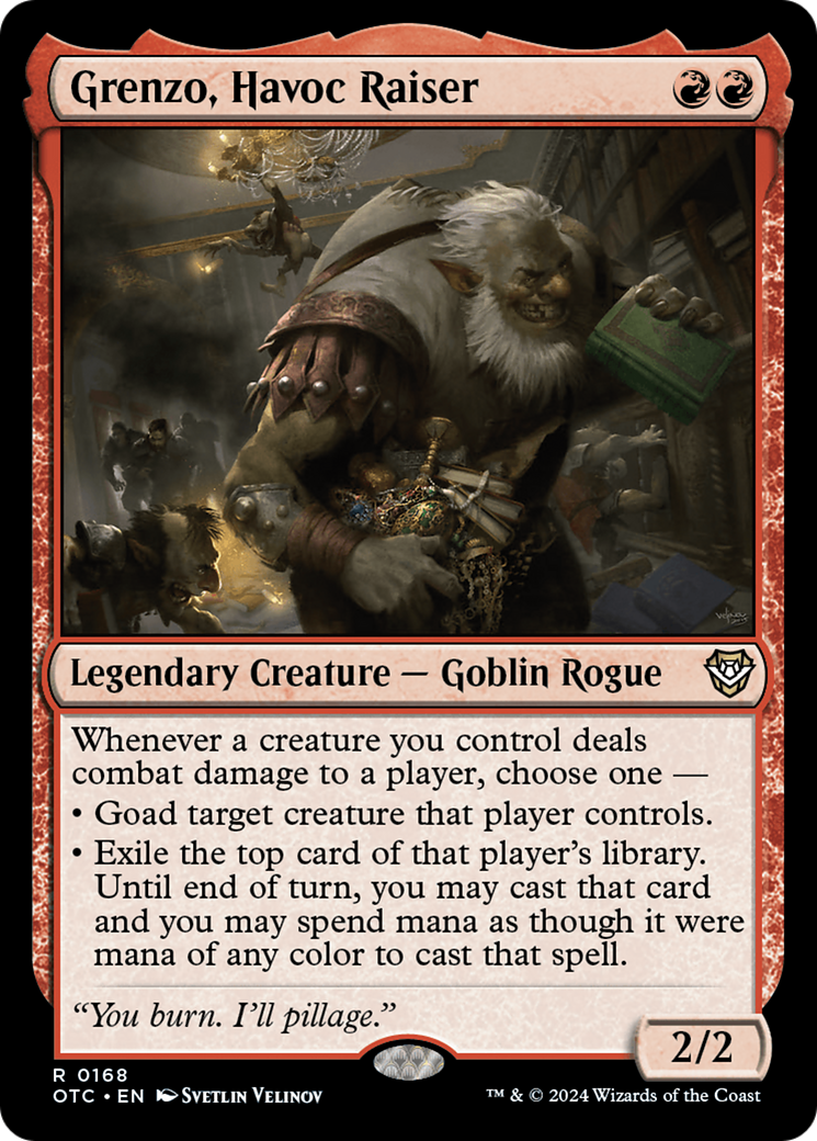 Grenzo, Havoc Raiser [Outlaws of Thunder Junction Commander] | Exor Games Bridgewater