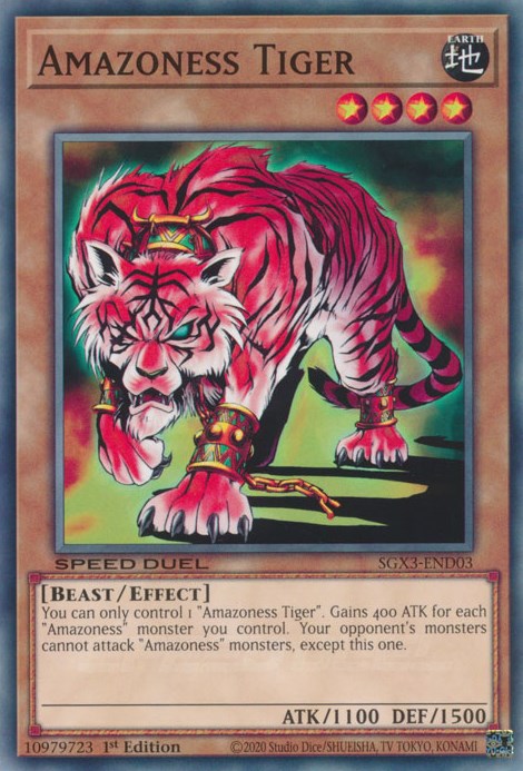 Amazoness Tiger [SGX3-END03] Common | Exor Games Bridgewater