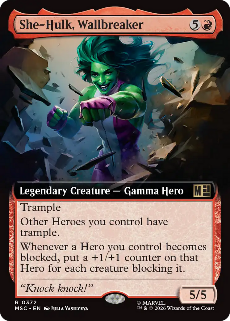 She-Hulk, Wallbreaker (Extended Art) [Marvel Super Heroes Commander] | Exor Games Bridgewater