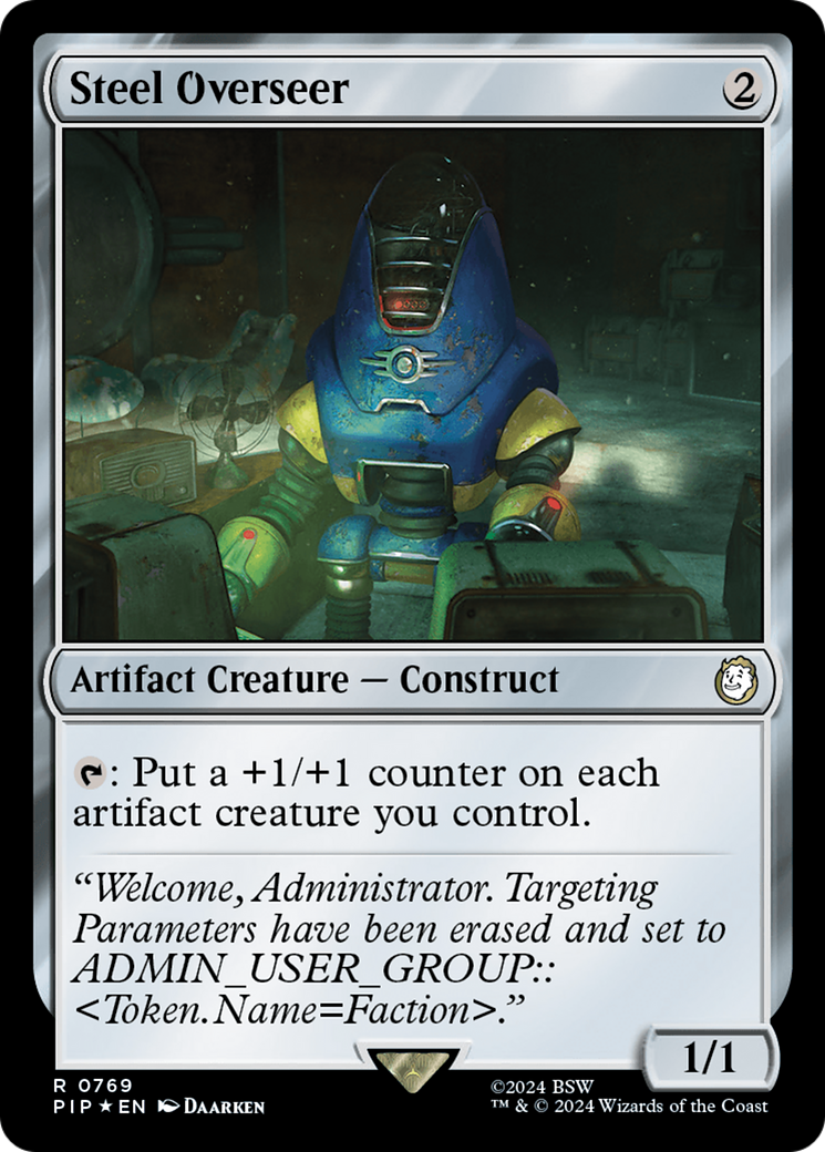 Steel Overseer (Surge Foil) [Fallout] | Exor Games Bridgewater