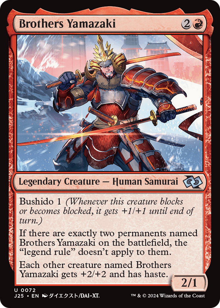 Brothers Yamazaki (72 Swords) (Anime) [Foundations Jumpstart] | Exor Games Bridgewater