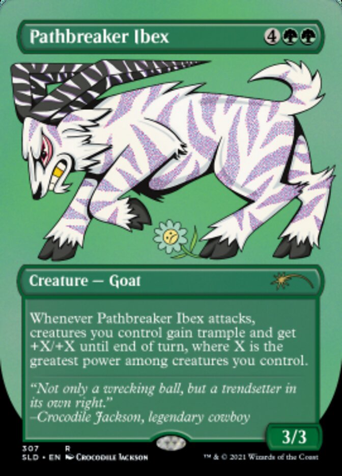 Pathbreaker Ibex (Borderless) (Foil Etched) [Secret Lair Drop Series] | Exor Games Bridgewater