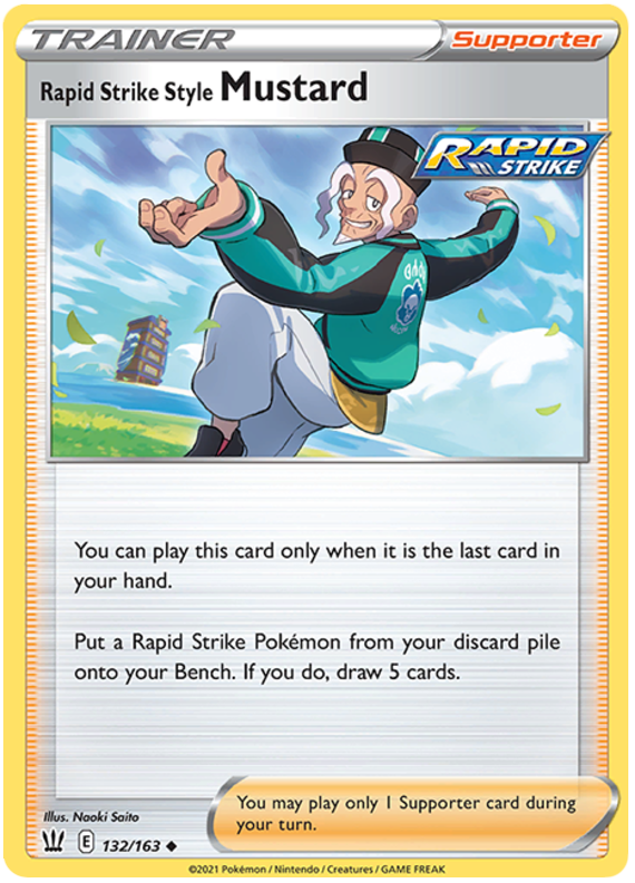 Rapid Strike Style Mustard (132/163) [Sword & Shield: Battle Styles] | Exor Games Bridgewater