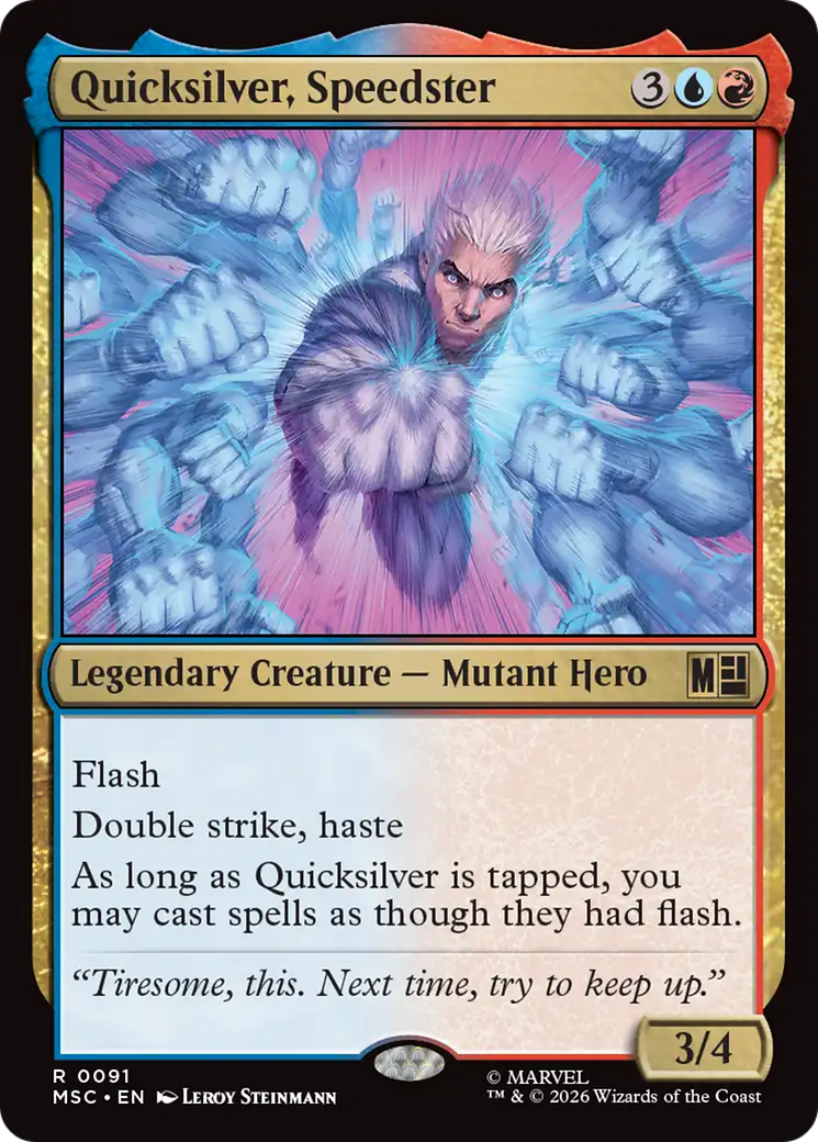Quicksilver, Speedster (Surge Foil) [Marvel Super Heroes Commander] | Exor Games Bridgewater
