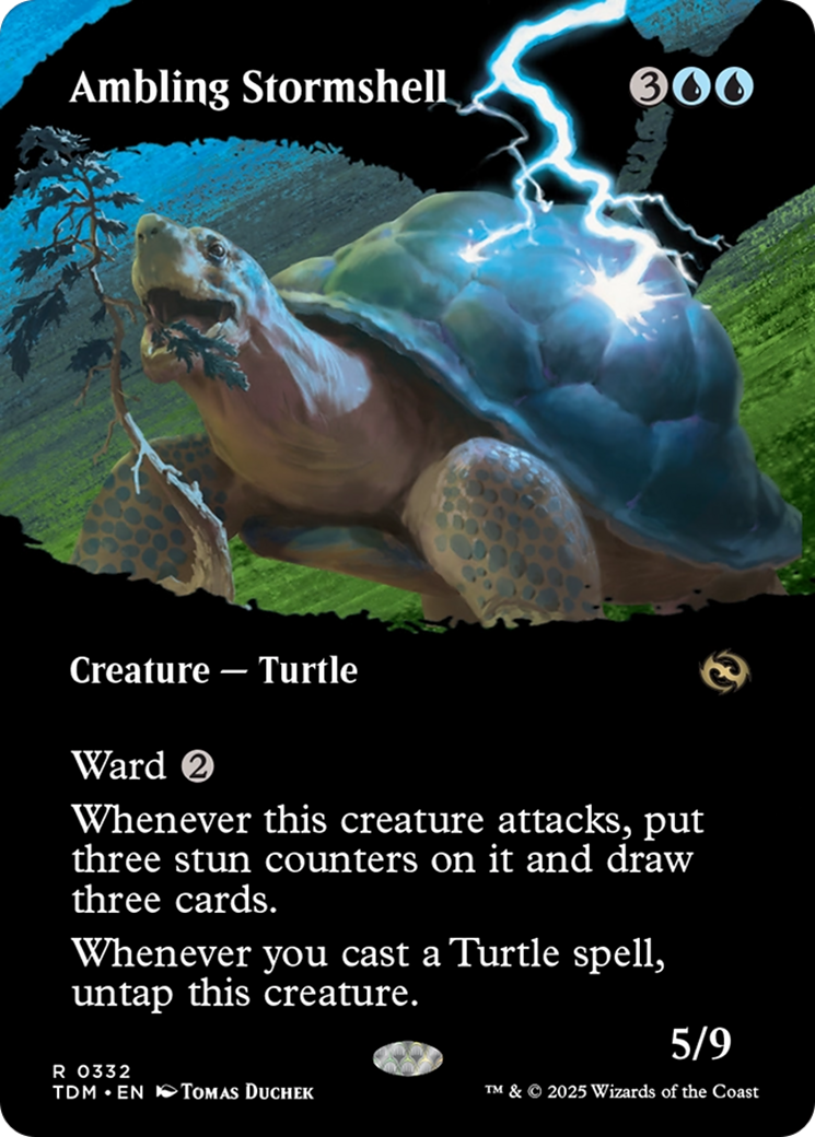 Ambling Stormshell (Borderless) [Tarkir: Dragonstorm] | Exor Games Bridgewater