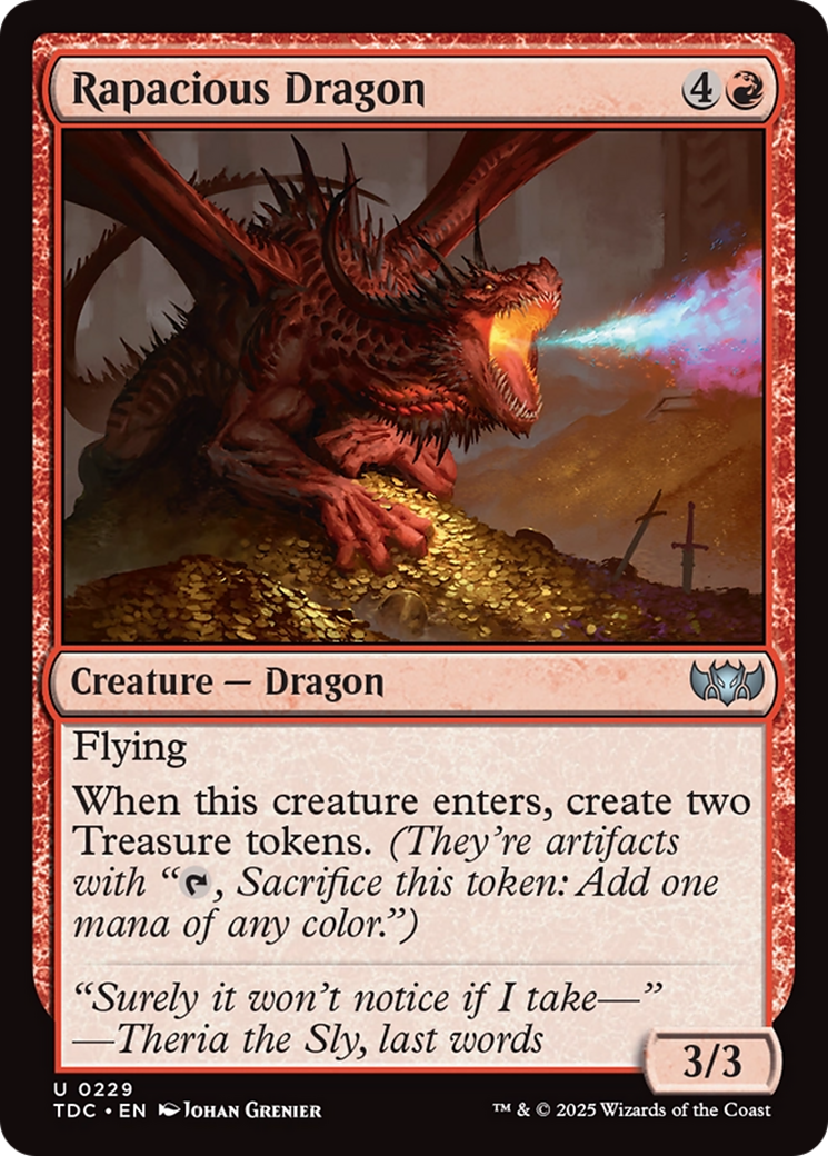 Rapacious Dragon [Tarkir: Dragonstorm Commander] | Exor Games Bridgewater