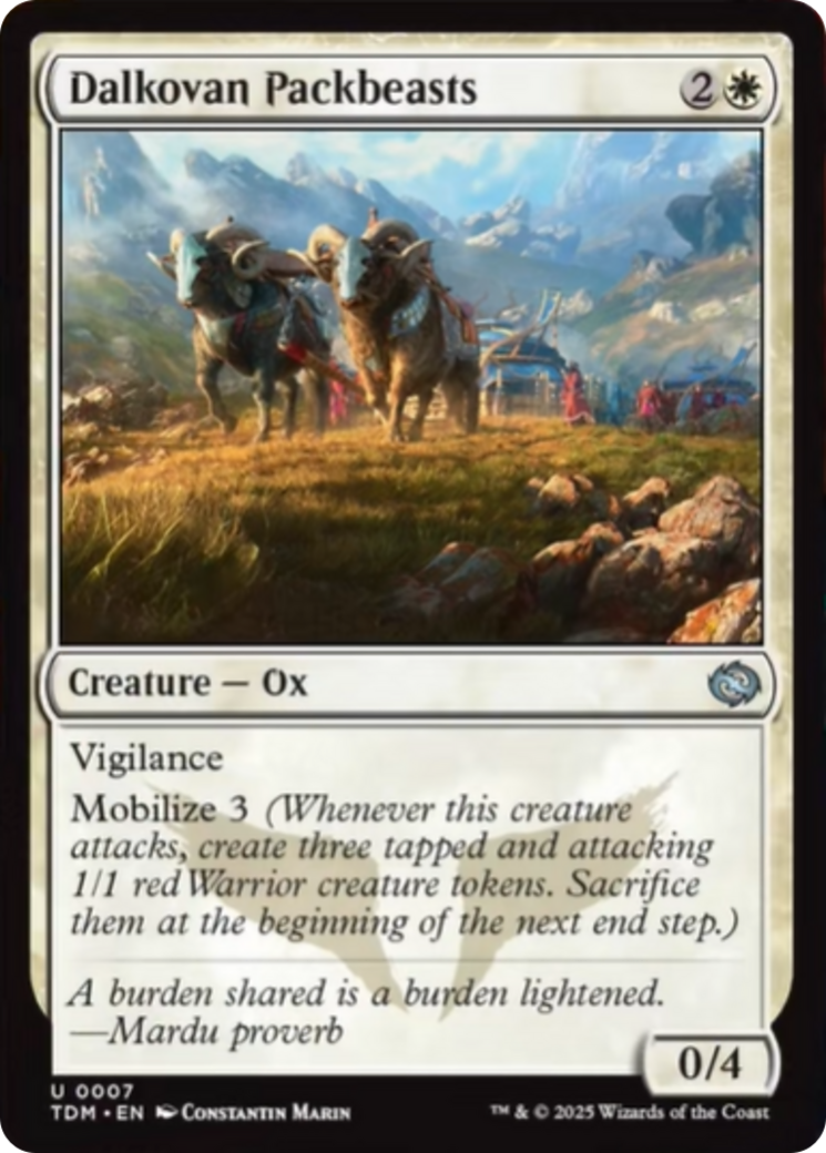Dalkovan Packbeasts [Tarkir: Dragonstorm] | Exor Games Bridgewater