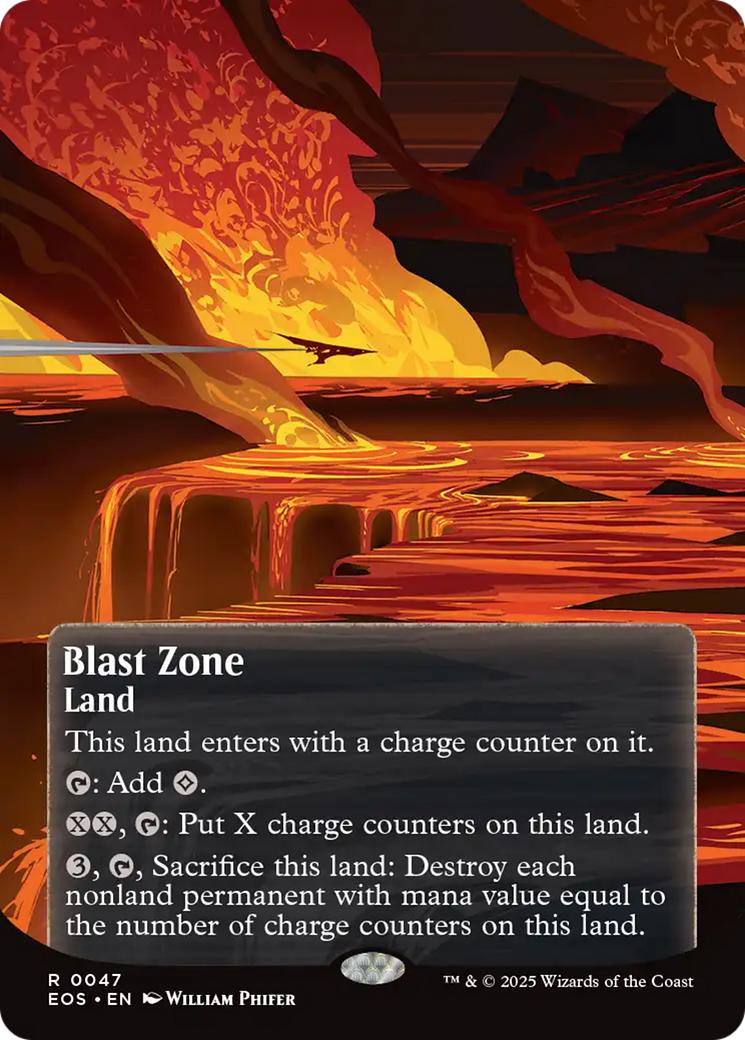 Blast Zone (0047) (Borderless) [Edge of Eternities: Stellar Sights] | Exor Games Bridgewater