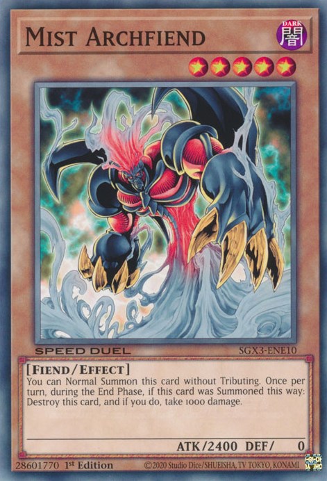 Mist Archfiend [SGX3-ENE10] Common | Exor Games Bridgewater