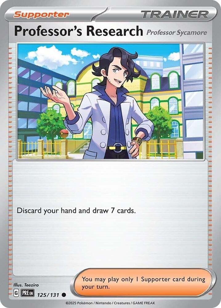 Professor's Research (125/131) [Professor Sycamore] [Scarlet & Violet: Prismatic Evolutions] | Exor Games Bridgewater