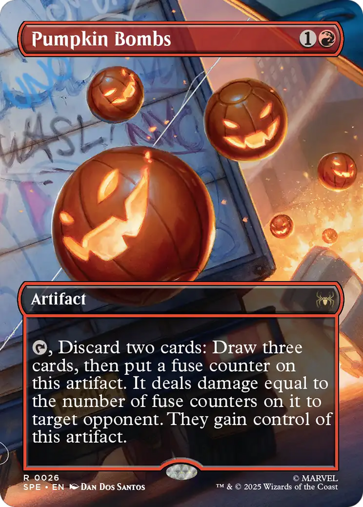 Pumpkin Bombs (Borderless) [Marvel's Spider-Man: Eternal-Legal] | Exor Games Bridgewater