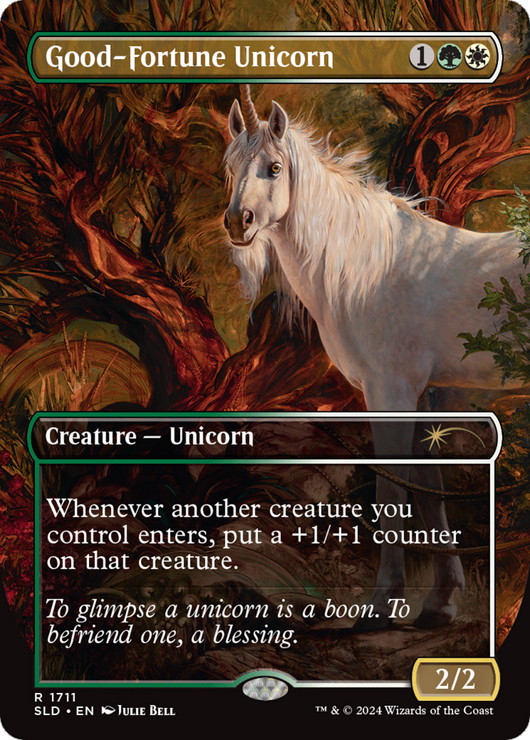 Good-Fortune Unicorn (Rainbow Foil) [Secret Lair Drop Series] | Exor Games Bridgewater