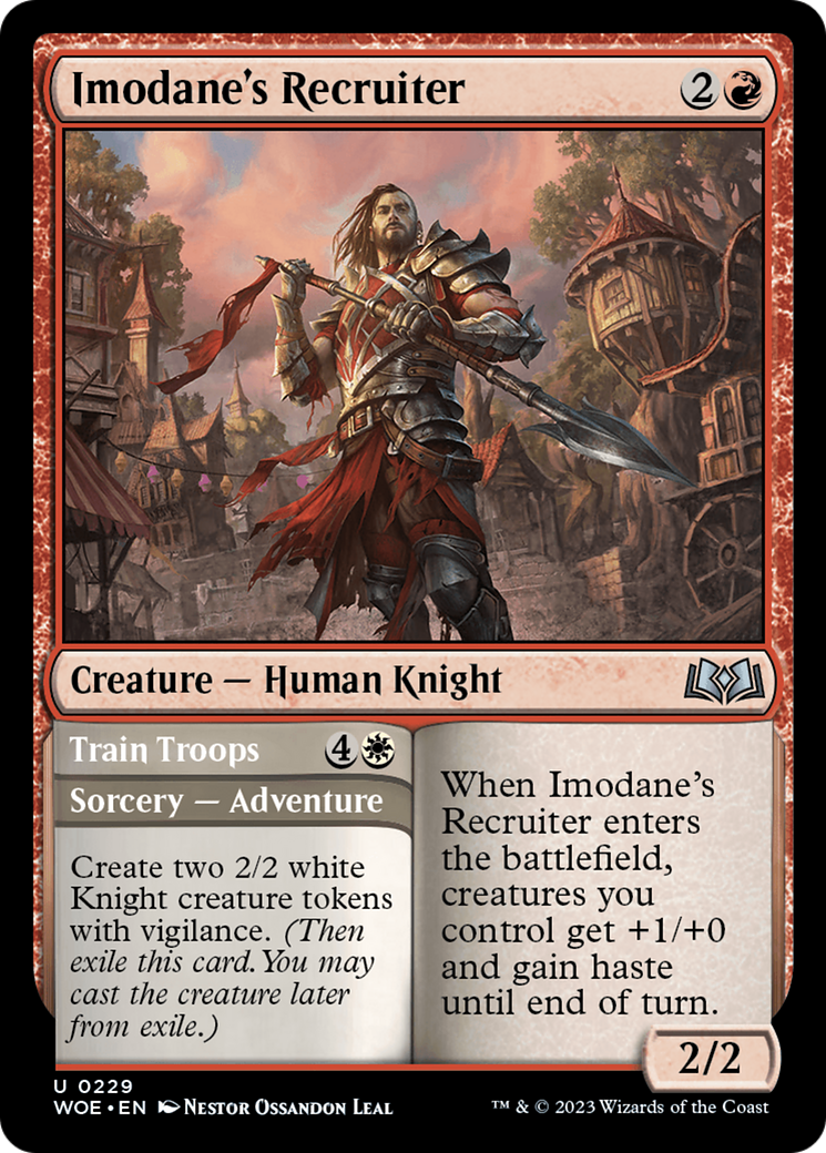 Imodane's Recruiter // Train Troops [Wilds of Eldraine] | Exor Games Bridgewater