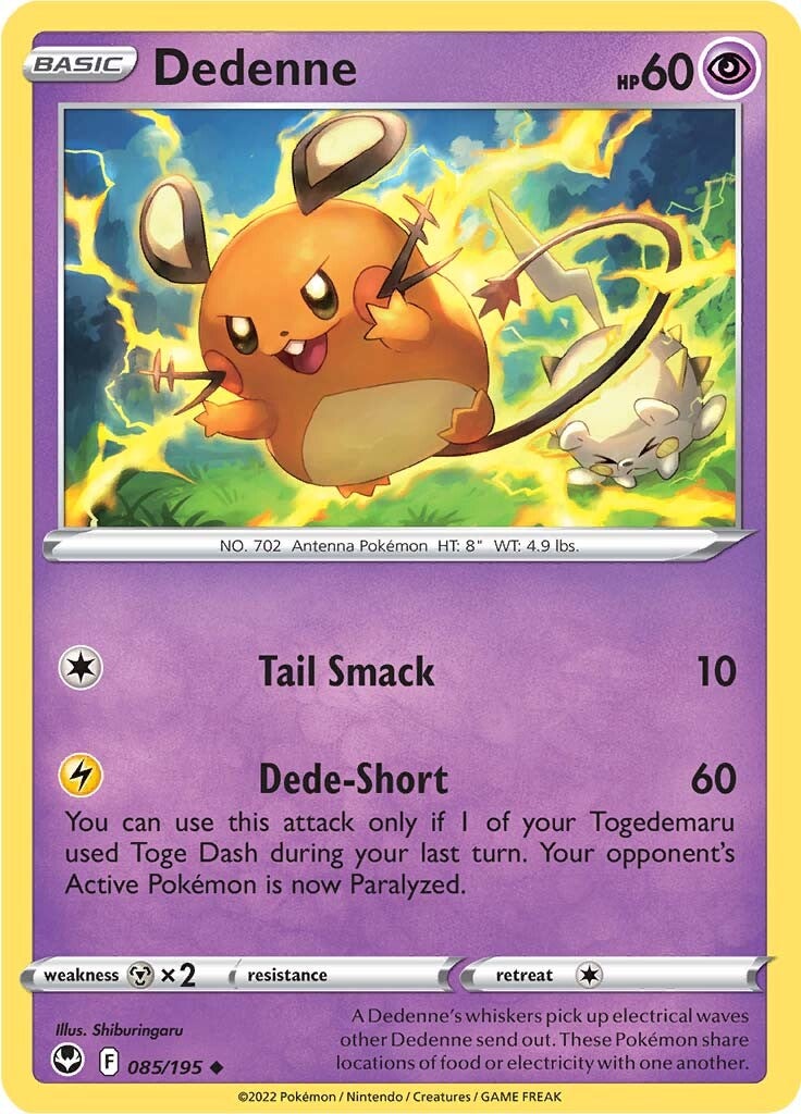 Dedenne (085/195) [Sword & Shield: Silver Tempest] | Exor Games Bridgewater