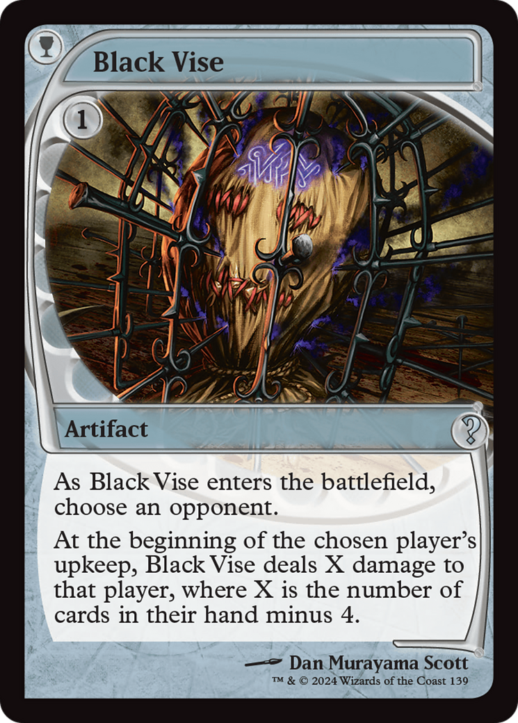 Black Vise (Future Sight) [Mystery Booster 2] | Exor Games Bridgewater