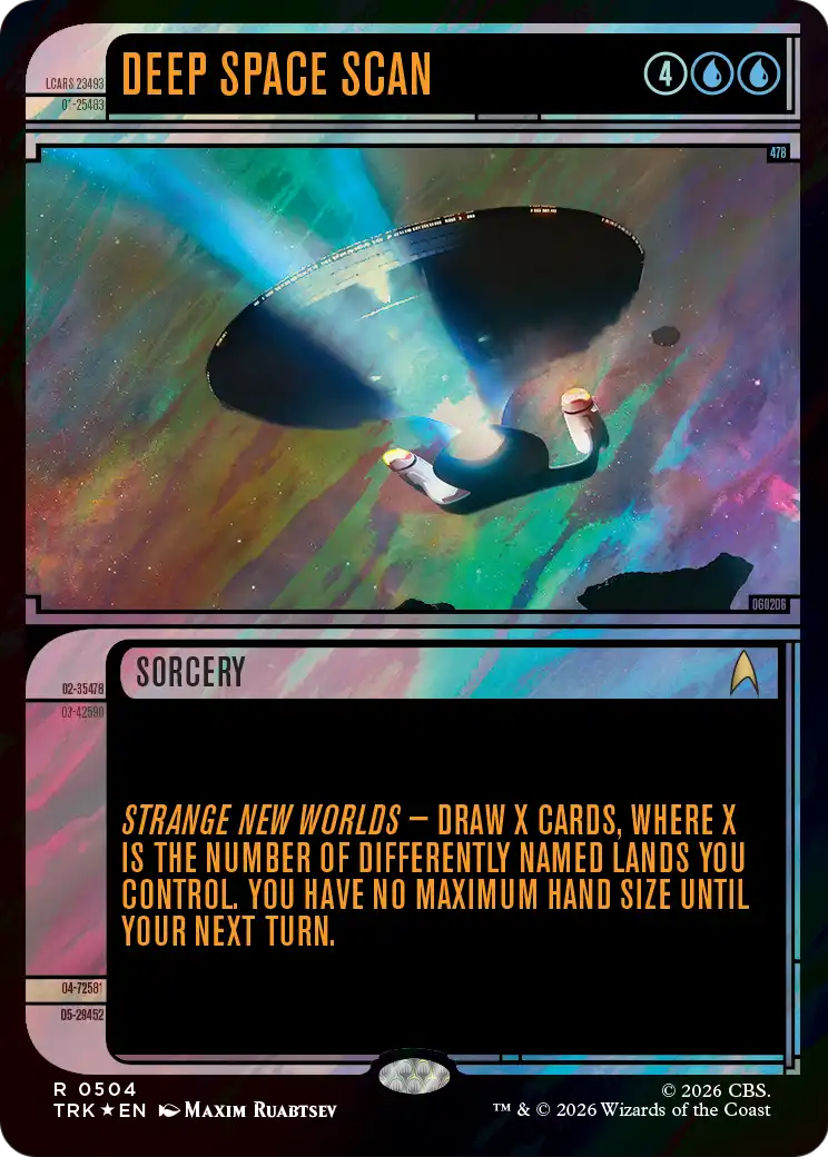 Deep Space Scan (Showcase) (Surge Foil) [Star Trek] | Exor Games Bridgewater