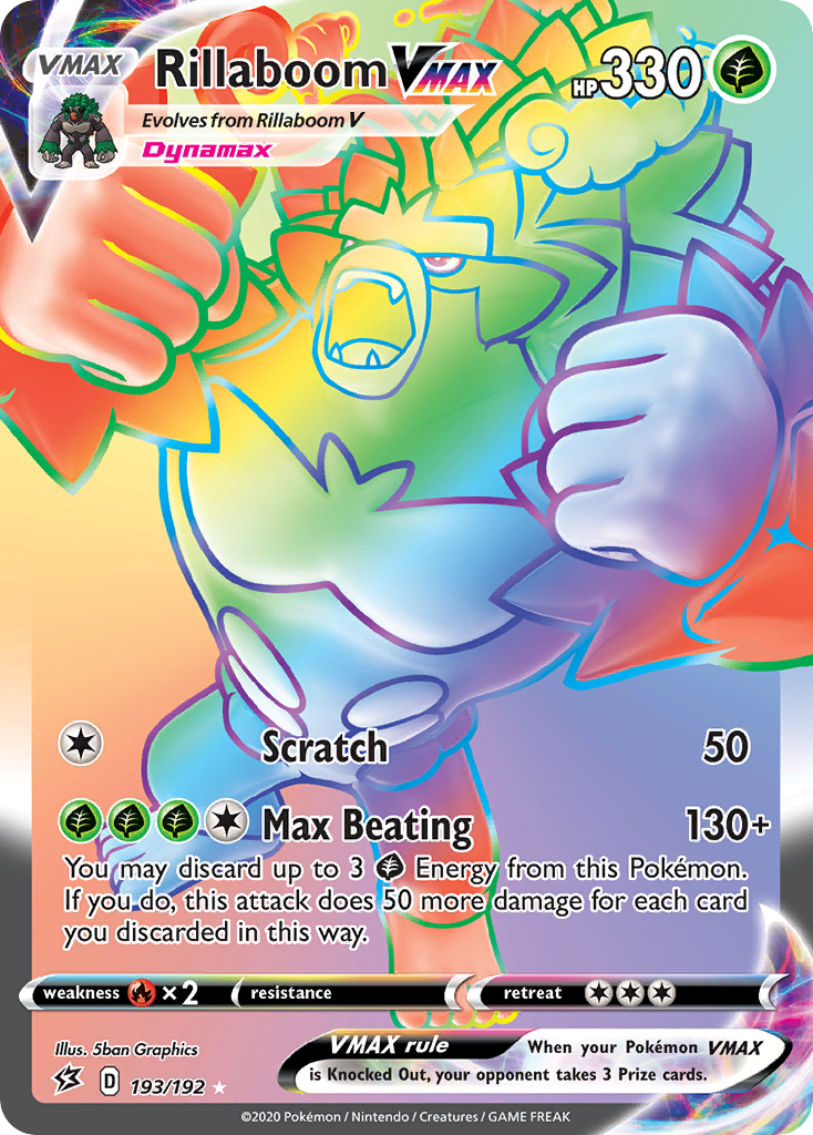 Rillaboom VMAX (193/192) [Sword & Shield: Rebel Clash] | Exor Games Bridgewater