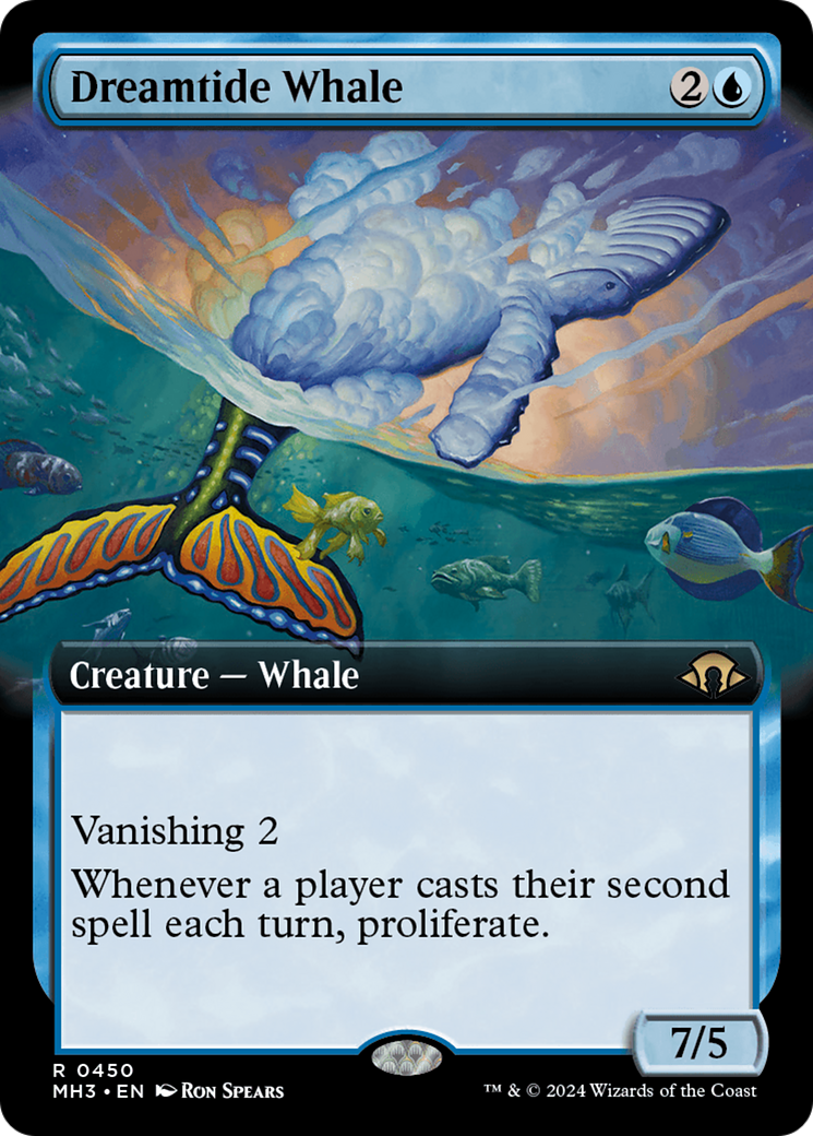 Dreamtide Whale (Extended Art) [Modern Horizons 3] | Exor Games Bridgewater