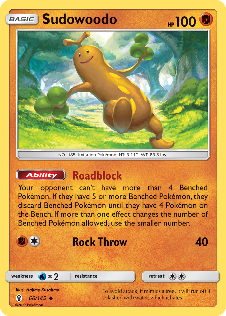 Sudowoodo (66/145) [Sun & Moon: Guardians Rising] | Exor Games Bridgewater