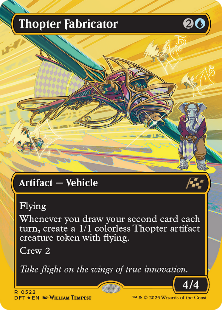 Thopter Fabricator (Borderless) (First-Place Foil) [Aetherdrift] | Exor Games Bridgewater