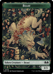 Beast // Food (0011) Double-Sided Token [Wilds of Eldraine Tokens] | Exor Games Bridgewater