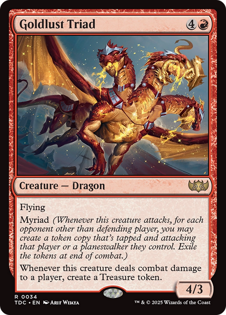 Goldlust Triad [Tarkir: Dragonstorm Commander] | Exor Games Bridgewater