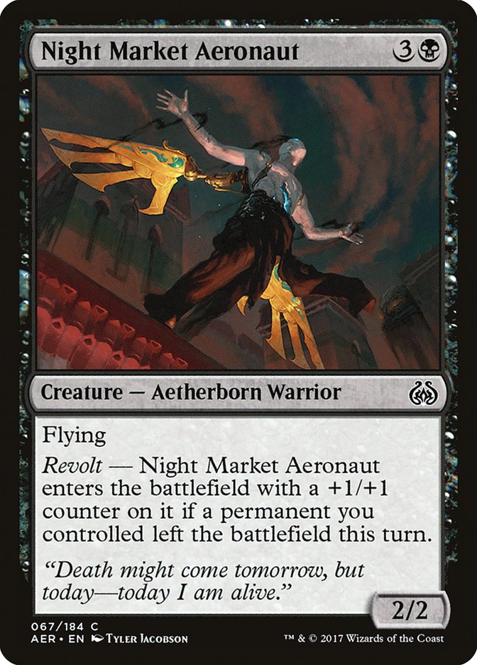 Night Market Aeronaut [Aether Revolt] | Exor Games Bridgewater