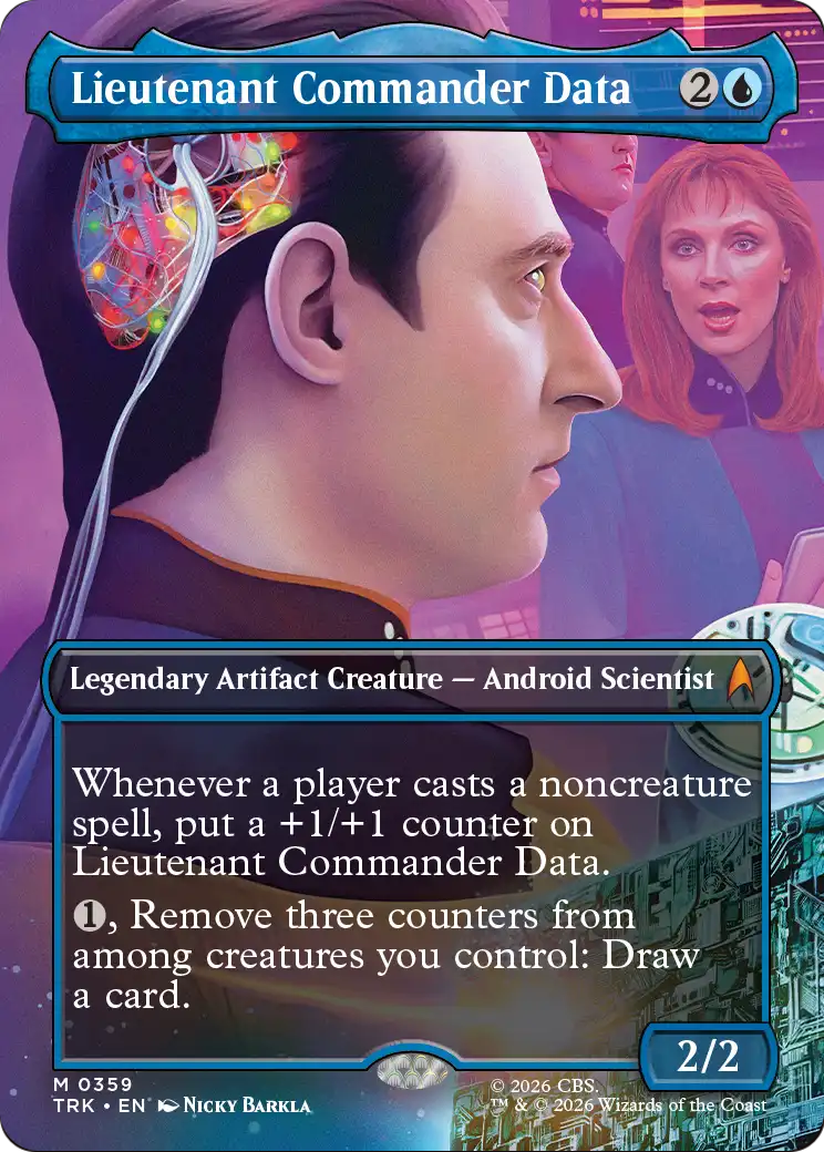 Lieutenant Commander Data (Borderless) [Star Trek] | Exor Games Bridgewater