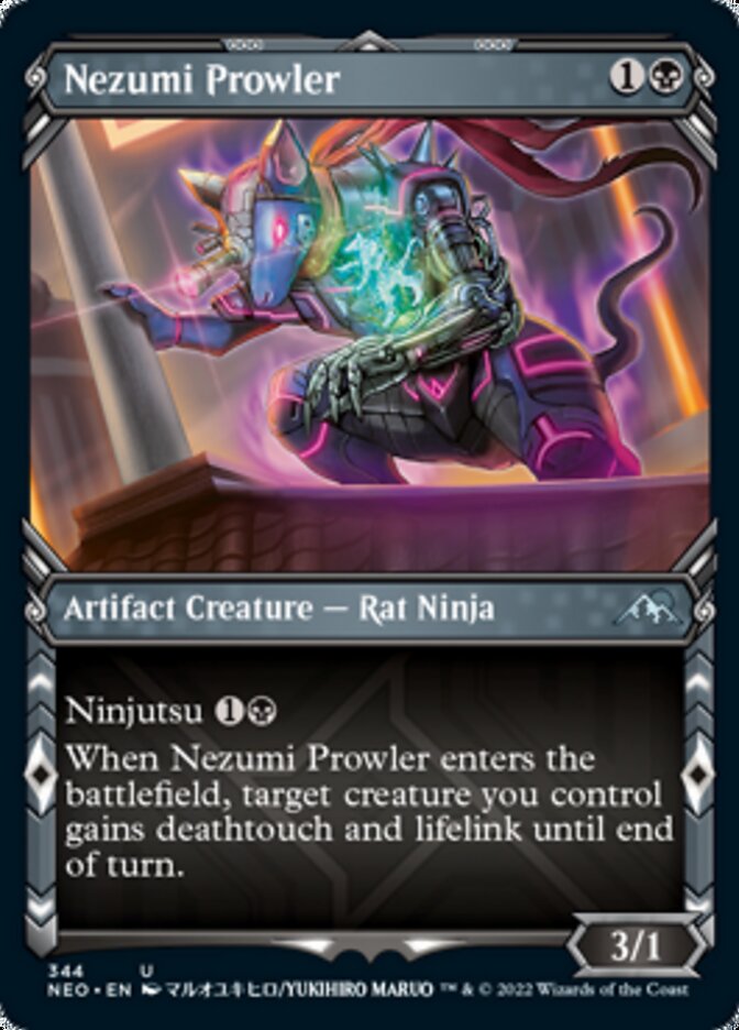 Nezumi Prowler (Showcase Ninja) [Kamigawa: Neon Dynasty] | Exor Games Bridgewater